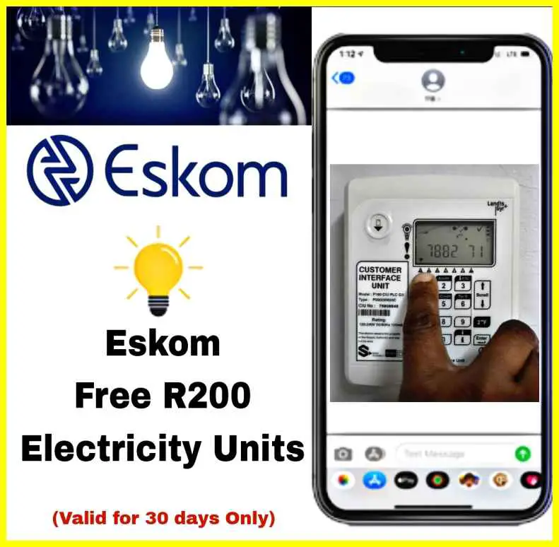 Exciting News for South African Eskom Customers: Claim Your Free R200 ...